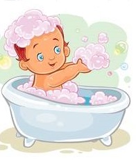 Kúpanie, vlhčené utierky, dezinfekcia